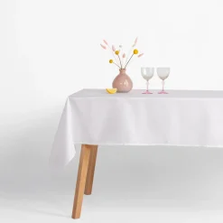 Obrus żakardowy, biały, ORCHID 140x240 cm