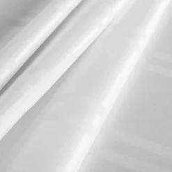 Obrus żakardowy w kratę biały CASCADE 140x280 cm