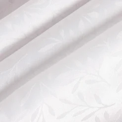 Obrus żakardowy w listki biały ACACIA 140x240 cm