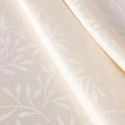 Obrus żakardowy w listki kremowy ACACIA 110x160 cm