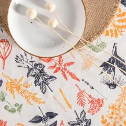 Obrus bawełniany okrągły HERBS 140 cm