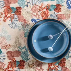 Obrus bawełniany okrągły MARINE 140 cm