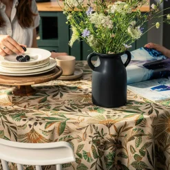 Obrus bawełniany okrągły PLANTIS 140 cm