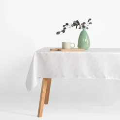 Obrus biały w srebrny marmur LYMIO 110x160 cm