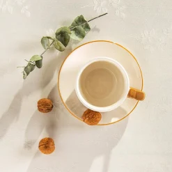 Obrus na stół champagne ROSE 140x220 cm