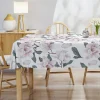 Obrus na stół w kwiaty 140x280 cm