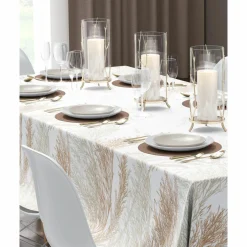 Obrus na stół z motywem roślinnym 110x160 cm