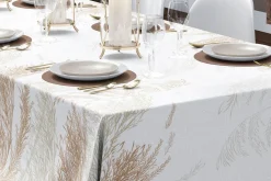 Obrus na stół z motywem roślinnym 110x160 cm