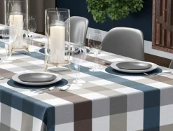 Obrus w kratkę 140x240 cm