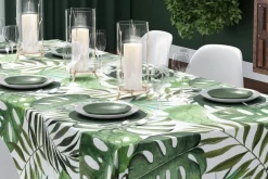 Obrus w liście monstery 140x240 cm