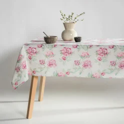 Obrus w różowe kwiaty GARDENIC 110x160 cm