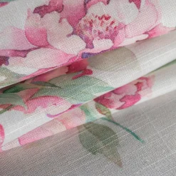 Obrus w różowe kwiaty GARDENIC 140x220 cm