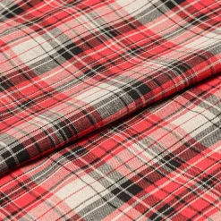 Obrus w szkocką kratę szary NEWPORT 110x160 cm