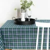 Obrus w szkocką kratę zielony NEWPORT 110x160 cm