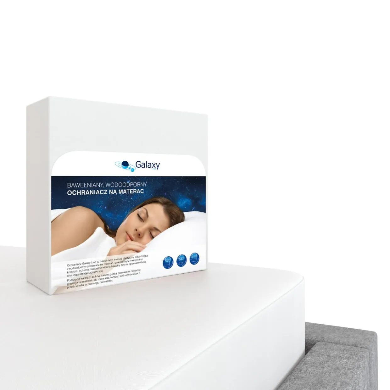 Ochraniacz na materac GALAXY 80x200 cm