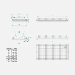 Ociekarka INSIDE czarna VARIANT 3 60