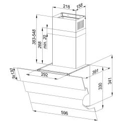 Okap przyścienny ZHEF OKPZH01EF