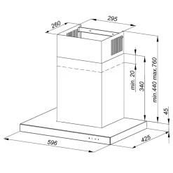 Okap przyścienny ZHEF OKPZH03EF