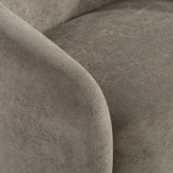 Okrągły fotel wypoczynkowy szary MOLINIO