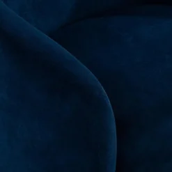 Okrągły fotel wypoczynkowy niebieski MOLINIO