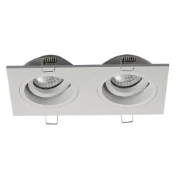 Oprawa halogenowa 2-punktowa biała CHUCK DL2 SQUARE