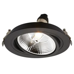 Oprawa halogenowa wpuszczana oczko czarna CHUCK 16 cm