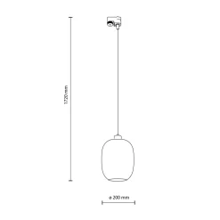 Oprawa na szynoprzewód 3-obwodowy grafit TRACER ELIO