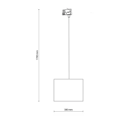 Oprawa z abażurem na szynoprzewód 3-obwodowy TRACER LEN
