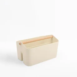 Organizer łazienkowy kremowy 28x16,8x15 cm