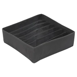 Organizer siedmiokomorowy szary 32x32x10 cm