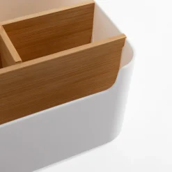 Organizer z przegródkami biały 18,2x14,6x9,3 cm