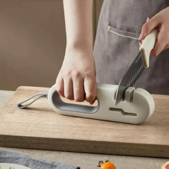 Ostrzałka do noży jasnoszara