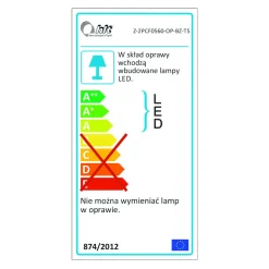 Oświetlenie półki 2-punktowe LUMEN LED, barwa zimna