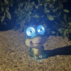 Ozdobna lampa solarna LED IP44 ŻABA