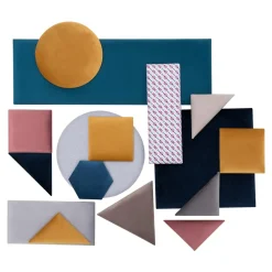 Panel tapicerowany FIBI PROSTOKĄT 45x15, atramentowy