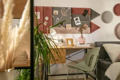 Panel tapicerowany FIBI TRÓJKĄT 26x30, różowy