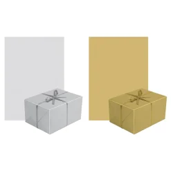 Papier do pakowania NEUTRAL SILVER/GOLD MIX 70x200 cm