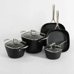 Patelnia na indukcję czarna QUADRATO 30 cm