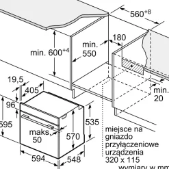 Piekarnik BOSCH seria 4 z termoobiegiem 3D HBA214EB3