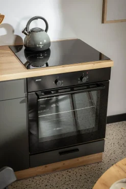 Piekarnik do zabudowy 3-funkcyjny czarny MPM-63-BO-12