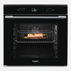 Piekarnik elektryczny do zabudowy samoczyszczący, czarny WHIRLPOOL W7 OM4 4S1 P BL