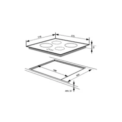 Piekarnik i płyta indukcyjna - zestaw do zabudowy ESPI376540B SET 1 AMICA