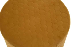 Pikowany puf musztardowy ANA PIK