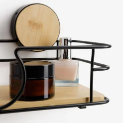 Półka łazienkowa bambusowa 28x11,8x11,8 cm