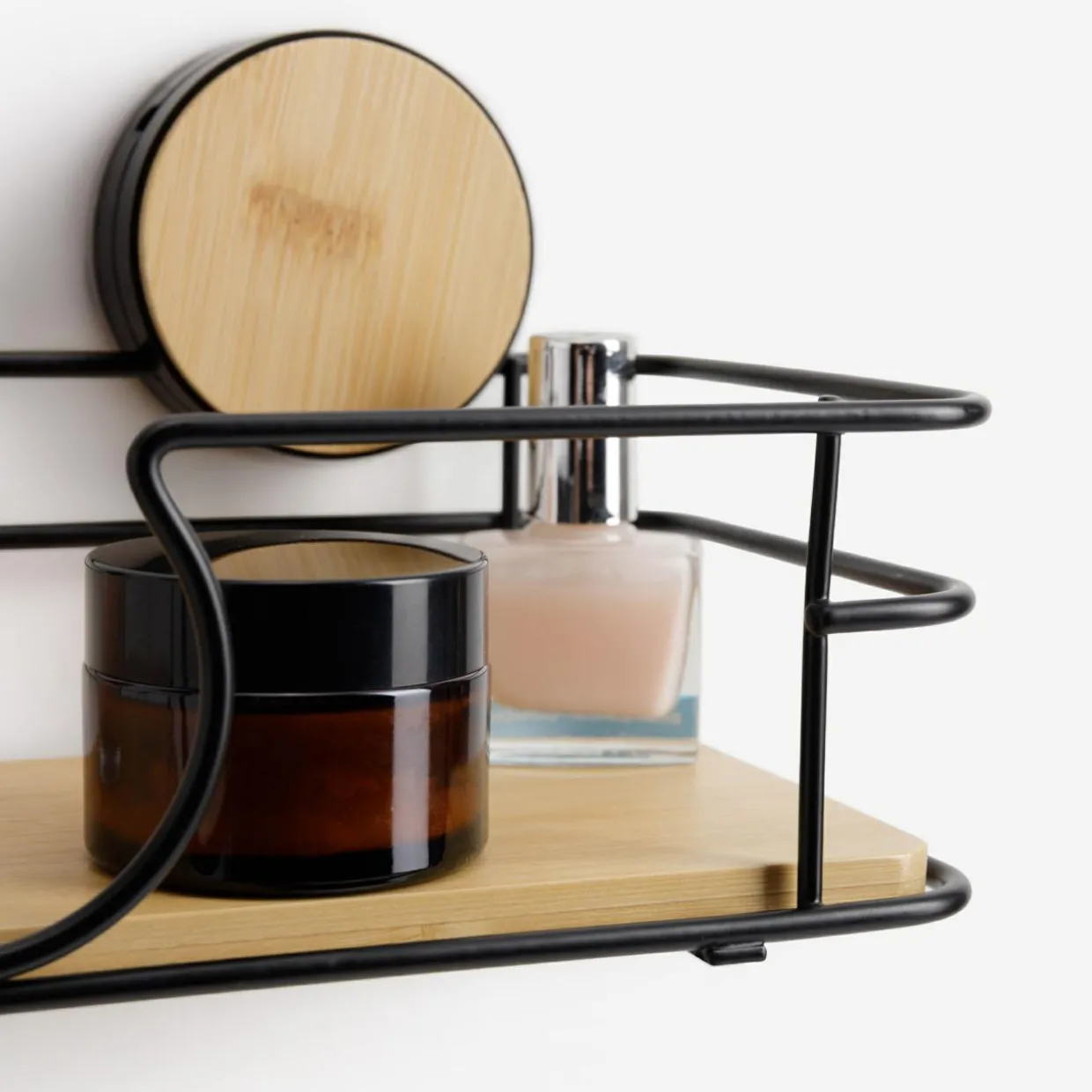 Półka łazienkowa bambusowa 28x11,8x11,8 cm