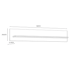 Półka na ścianę granatowa BOHOL