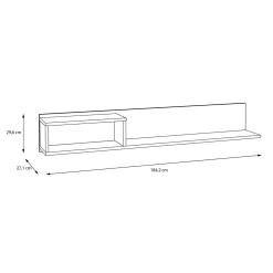 Półka wisząca do salonu GALACTIQUE