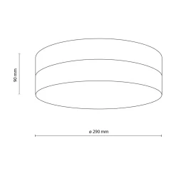 Plafon łazienkowy okrągły biały PORI IP44