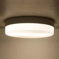 Plafon łazienkowy okrągły czarny PORI IP44