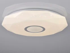 Plafon biały LED 68W DIAMOND 50 cm z pilotem